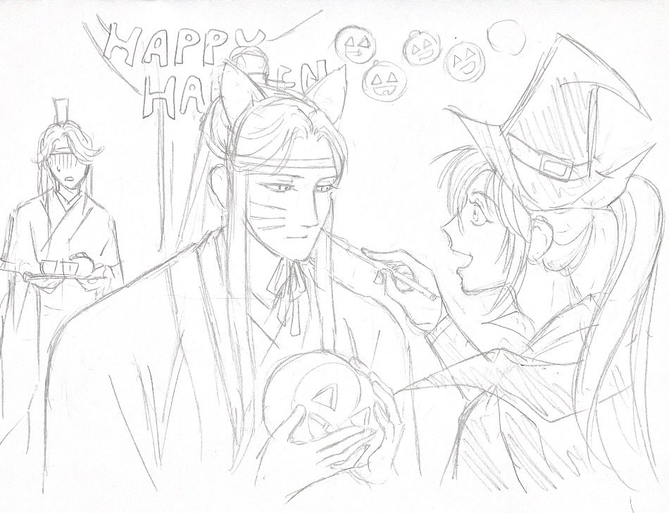 ハロウィン忘羨
「藍湛、お前は狼男な」
#魔道祖師 #mdzs
#忘羨 #一日一忘羨 