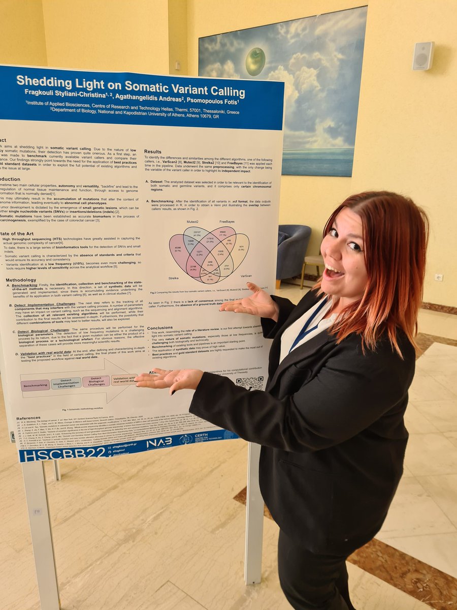 fopsom's tweet photo. @scfragkoul and @vasileioubill95 presenting their work at #HSCBB22, so come have a 👀! Although still preliminary results, I am really proud of their tireless work and continuous efforts in pushing the #bioinformatic frontier forward! 💯🙏🤓 @INAB_Institute @CERTHellas https://t.co/LFcnq3PtnW