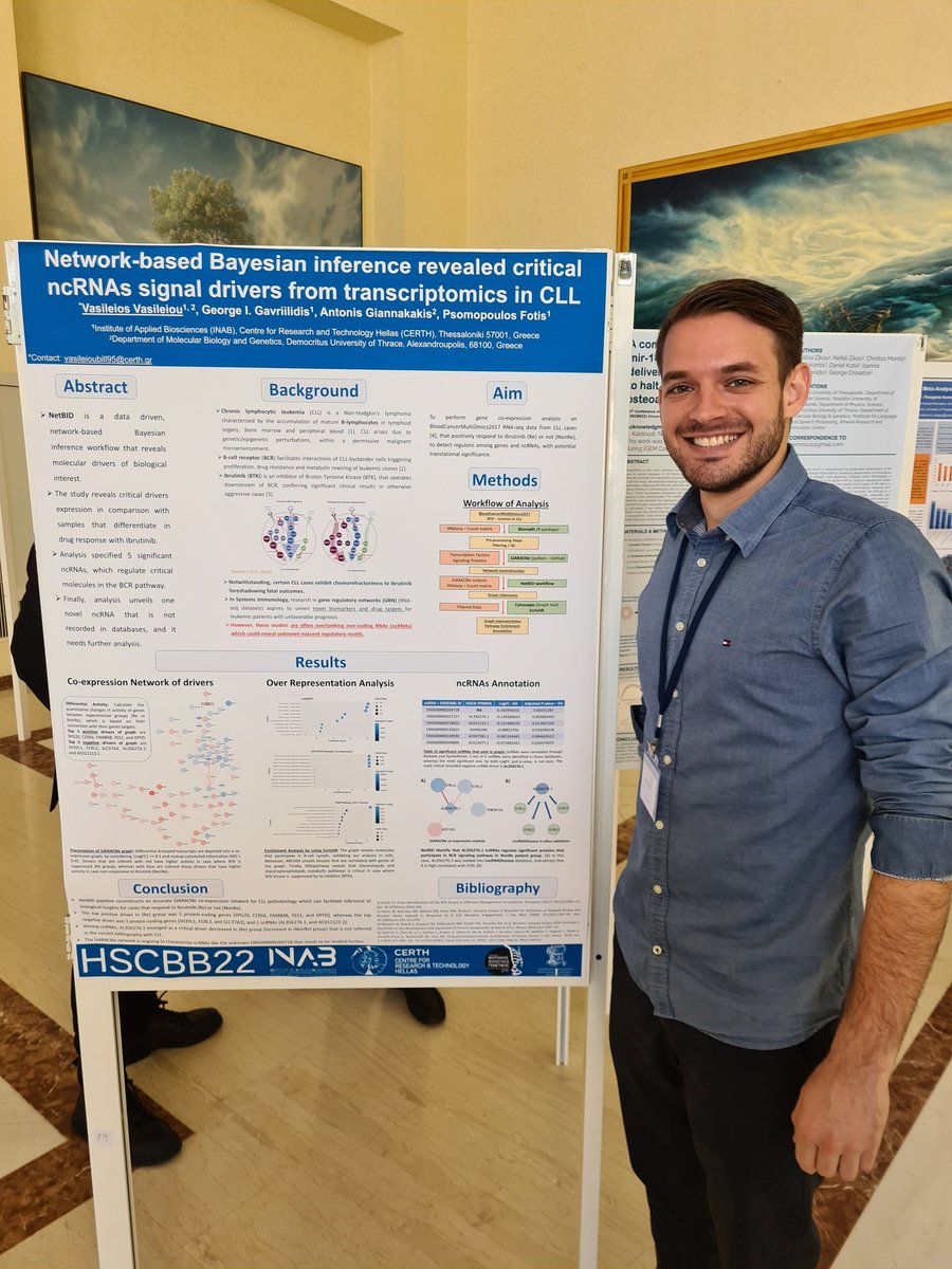 fopsom's tweet photo. @scfragkoul and @vasileioubill95 presenting their work at #HSCBB22, so come have a 👀! Although still preliminary results, I am really proud of their tireless work and continuous efforts in pushing the #bioinformatic frontier forward! 💯🙏🤓 @INAB_Institute @CERTHellas https://t.co/LFcnq3PtnW