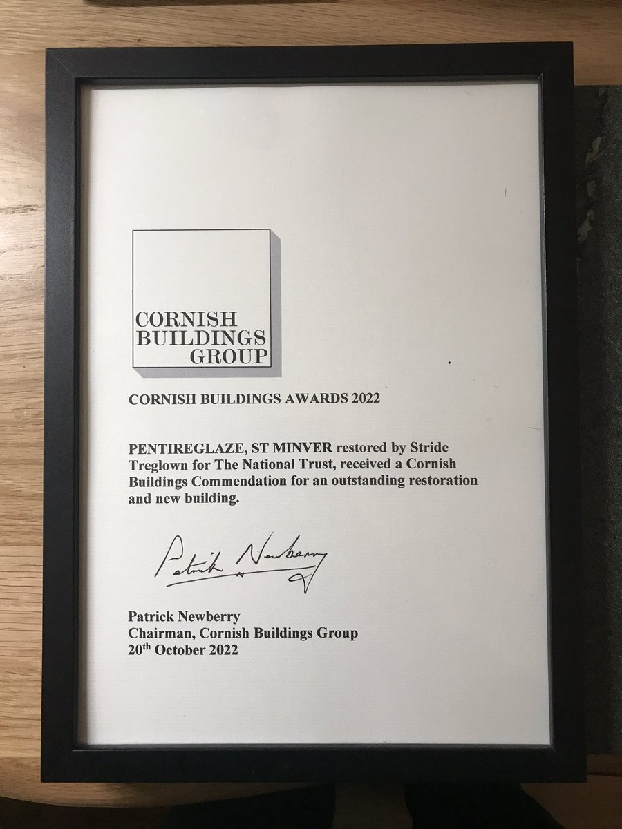 BluePrint_AW's tweet photo. Delighted to have won an award working with Stride Treglown for the National Trust project at Pentire, nr Polzeath, Cornwall. https://t.co/zIkNXBXgc7