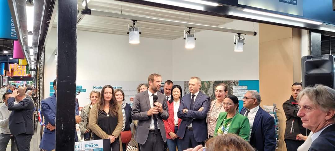 ClaraGmnz's tweet photo. Hier grosse journée dans le quartier de la Mosson : 
➡️ Visite du CCAS et de la @Mlj3M dans l'espace Gisèle Halimi. 
➡️ Inauguration du stand de la maison du projet dans les Halles.
➡️ Visite d'un des appartements accueillant une colocation Kaps de l'@AfevMontpellier https://t.co/D346YqGpYy