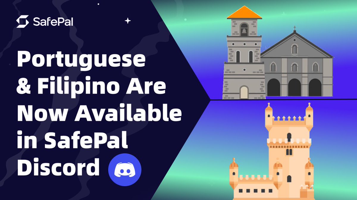 A new #Discord update has arrived! As of today, the @iSafePal Discord will add Portuguese 🇵🇹& Filipino🇵🇭language support! Join us on Discord for a more interactive experience🤩 discord.gg/safepal-909067…