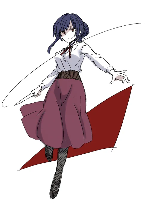線画用ペンお絵かき楽しい。がしがし描ける。 