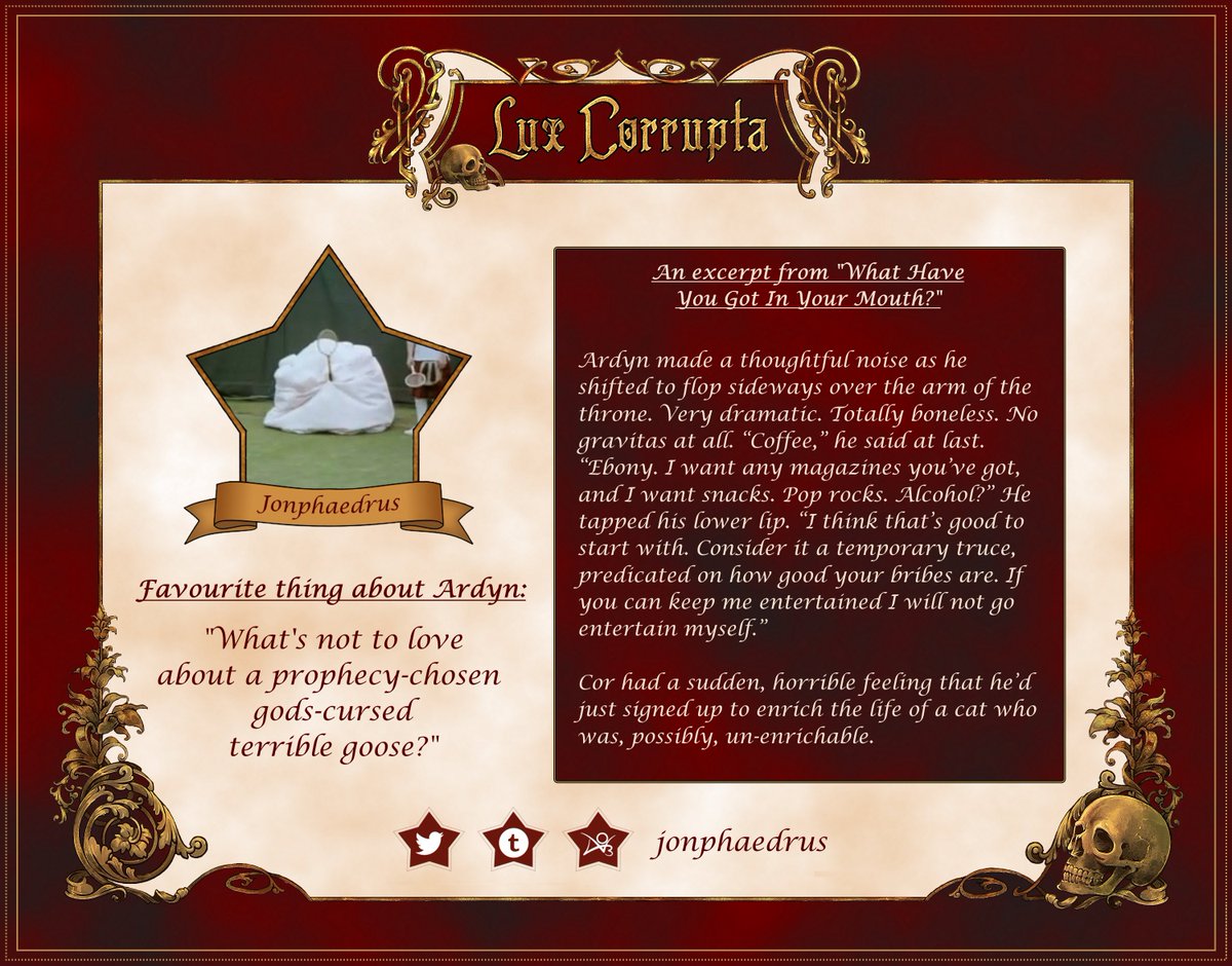 ★CONTRIBUTOR SHOWCASE★

Our next writer is the ever jaw-dropping <a href="/jonphaedrusao3/">mad fic scientist | jon</a> 
 
Please go check out their wonderful work 💜