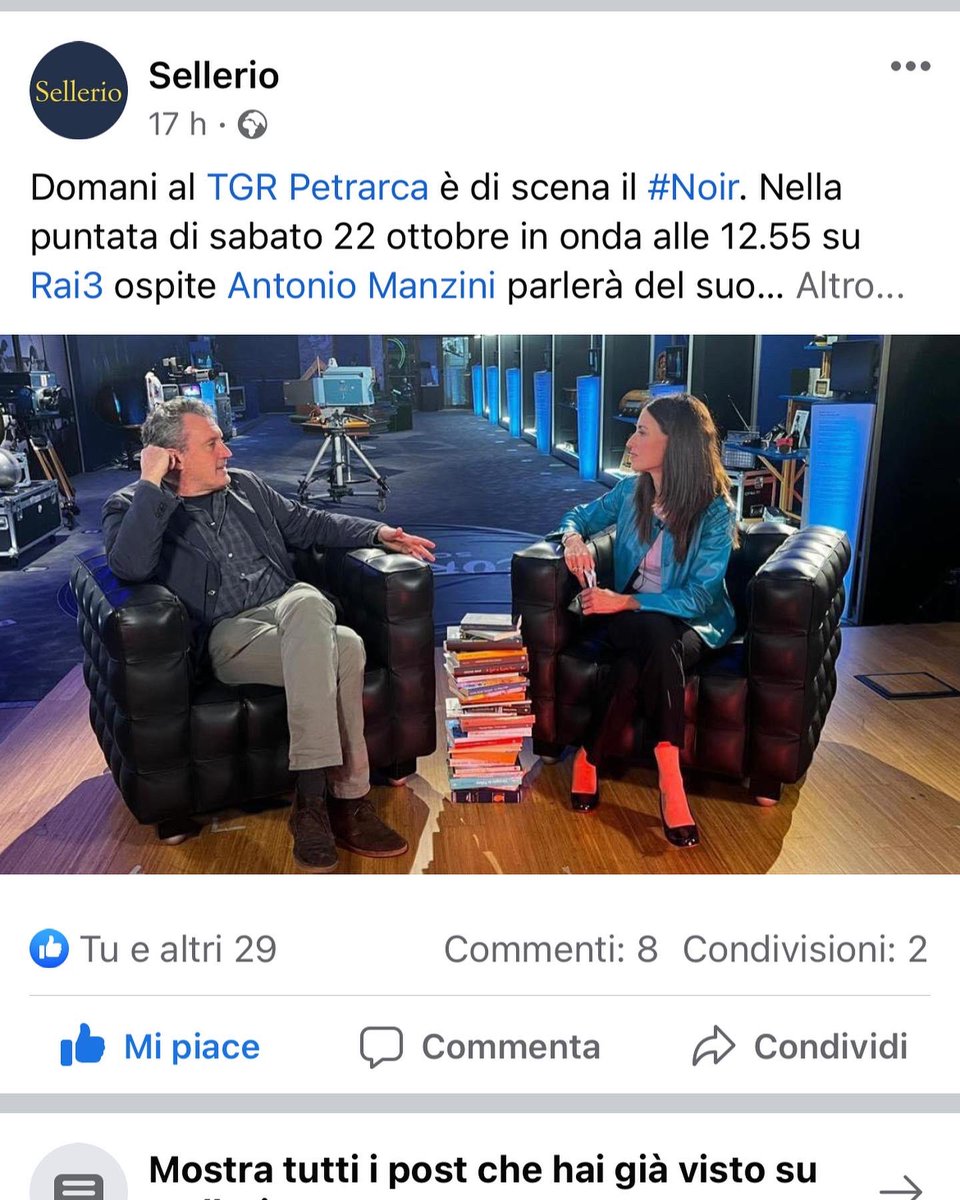 TgrPetrarca's tweet photo. Non perdete la puntata di oggi alle 12.55 su @RaiTre nel segno del giallo e del noir con i grandi protagonisti della narrativa italiana @MdGOfficial #AntonioManzini @sellerioeditore @sandronedazieri @GaggiaFrancesco @harpercollinsIT @Einaudieditore #DavideLongo https://t.co/59qdXHTtm4