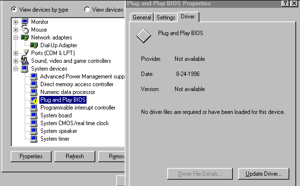 Current status: Trying to install a BIOS driver in Windows 95. 🙃