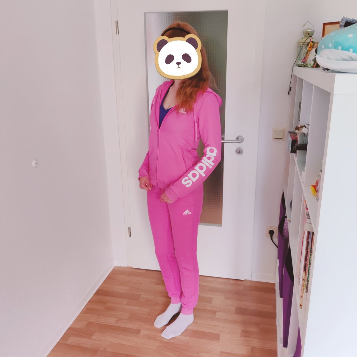 lunacat_7's tweet photo. I got myself an Adidas tracksuit. It's really warm though so I can only wear it for exercising in winter. First comment that I got about it was "Well, at least car drivers can see you better than in a black tracksuit"
10/10 would buy more so I'm safe when I go exercising outside https://t.co/OGKh0asnca