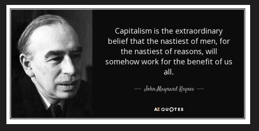 This is Keynes said about Capitalism.