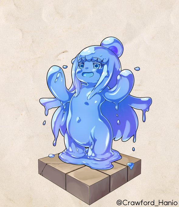 スライムSさん描きました!!!!プルプル!!!!!!
 #アルマグリモワール 