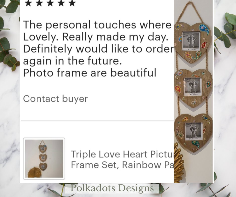 Polka_design's tweet photo. Wonderful review we got! We love hearing what ppl think a bout the products &amp; service we provide. We have a @Etsy shop have a look.
#bohodecor #photoframe #gift #etsy #etsyshop #handmadedecor #etsylovers #ethicallyhandmade #wood #ethicallysourced #handcrafted #etsyshop #metal https://t.co/RlntRxiDbZ