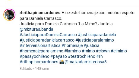 En mi ultima salida a terreno descubrí el insta de la actriz que encarnó a La Mimo
