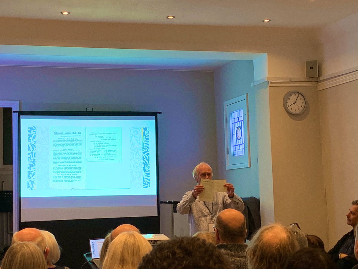 W_MorrisHouse's tweet photo. What A Night!

@HMahamdallie &amp; Peter Walker presenting to a packed audience for our Centenary celebration🥳 Thank you both! https://t.co/64EBNeVJ3b