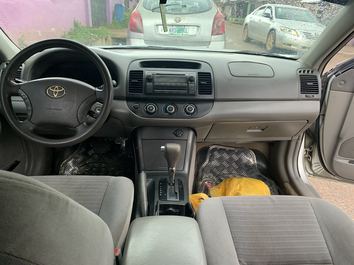 Registered but not used 
2005 Toyota Camry 
Very neat 
Nothing to fix 
If you see any fault I’d fix it for you 
Tokunboh standard 
Ac is killing!!!
2.450m
JIGAMAN AUTOS!!!