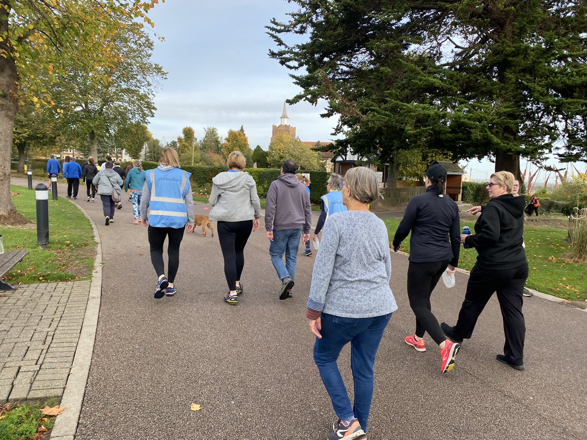 View from the back! Love parkwalk! <a href="/Maldonparkrun/">Maldon Prom parkrun</a> #parkwalk #loveparkrun