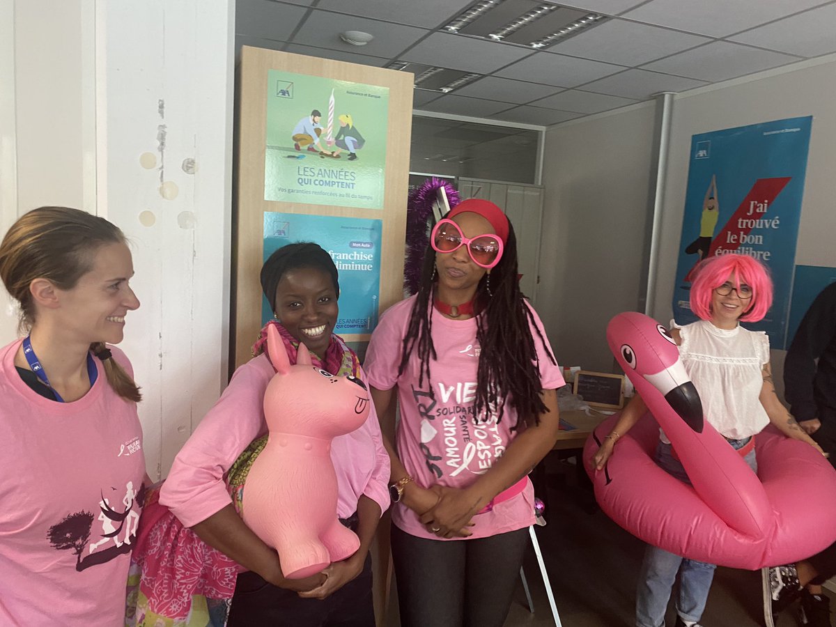 Marie60294376's tweet photo. Pessac📍Axa Partenaires 📝 ➡️une equipe toujours motivée et engagée 💪🏻pour soutenir la belle initiative de #AXAAtoutcoeur pour #OCTOBREROSE2022 #AxaOctobreRose
 🎀 @AudreyLance2 @chatelier_le @malekc76 @DidierRslt https://t.co/x98BY5caCd
