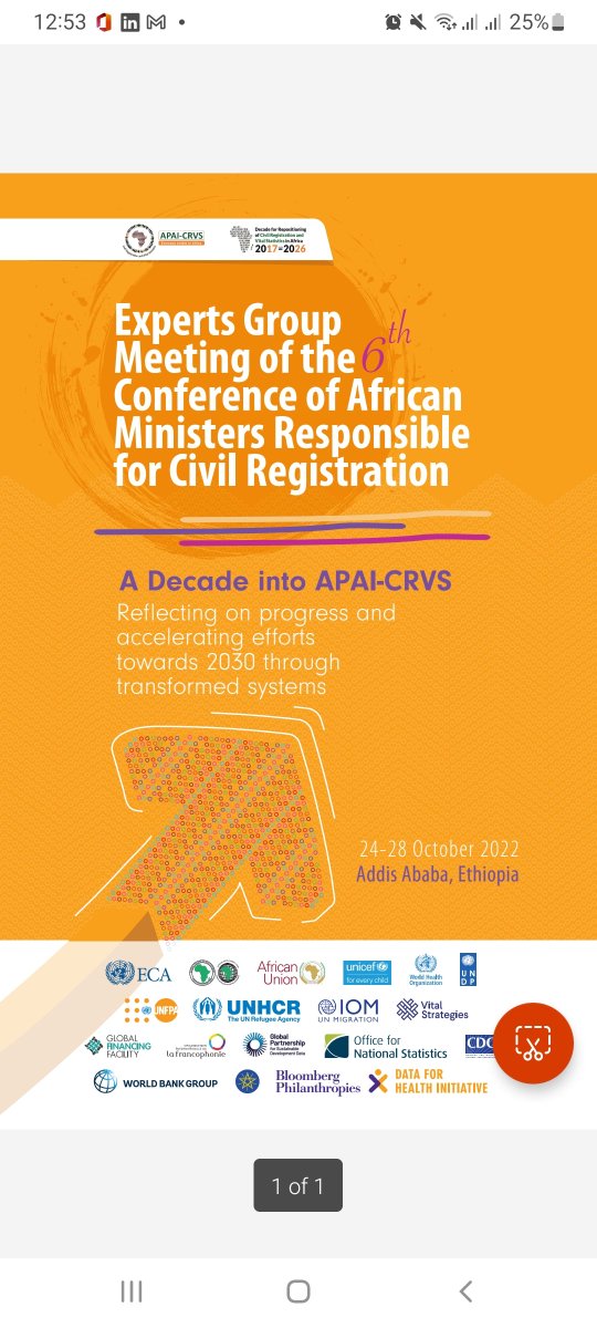#STATCOMAFRICA
#CRVS#EGMCOM6
#UNGGIMAFRICA pre events kick off today <a href="/ECA_OFFICIAL/">ECA</a> this morning. Follow the programme @ uneca.org
Looking forward to an insightful week ahead