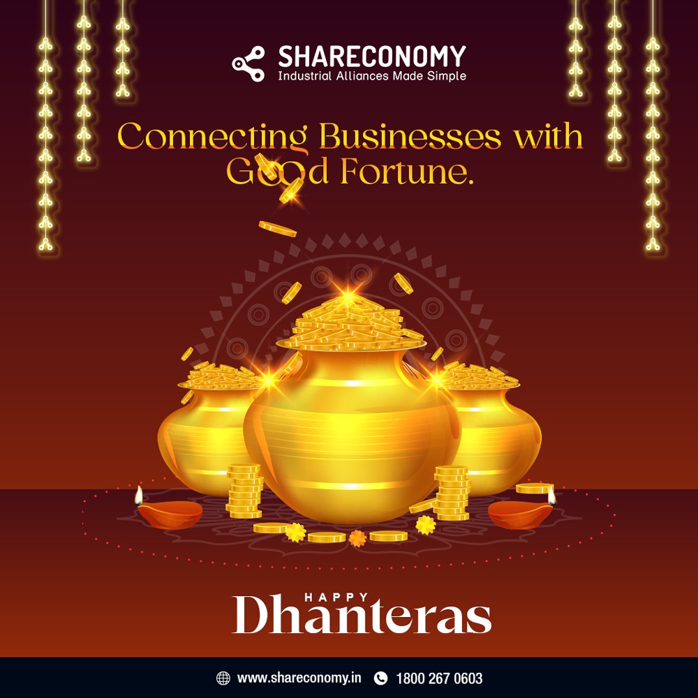 shareconomy_in's tweet photo. At Shareconomy, we connect your businesses to prosper further.
#HappyDhanteras #Dhanteras #Festival #Shareconomy #IndustrialAlliancesMadeSimple #RegisterNow #CapacitySeeker #CapacityOwner #SharingEconomy #BoostingEconomy #RajhansDesaiJainGroup https://t.co/Y1XCa6G4Qg