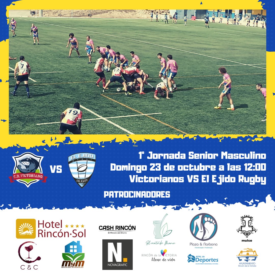 😀 Dejando atrás la pretemporada y las buenas sensaciones de esta, comenzamos con lo bueno, comenzamos con la 2ª Regional Andaluza de la FAR. Enfrentándonos el domingo a las 12:00 contra El Ejido Rugby en el #Becerra