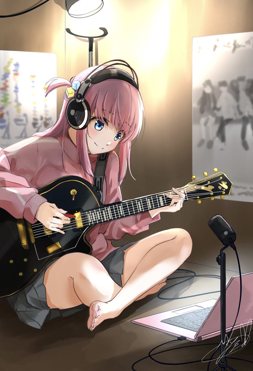 後藤ひとり 「guitar hero #ぼっち・ざ・ろっく ! 」|空鐘のイラスト