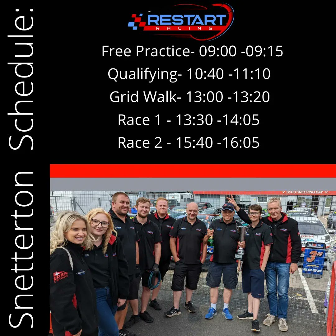 restartracing22's tweet photo. Here are the important times of the finale round which gets underway on Sunday! 

#TCRSeries #TCRUK #Mardens #Esportsarena #cranswick #vrooam #jasmotorsport #mmmotorsport #thewiredlobby #thirdmillenium #S2M

Jason Price Motorsport Design Consultant https://t.co/i6mwMmOidU