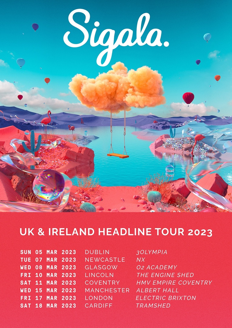 SigalaMusic's tweet photo. I'M GOING ON TOUR 🔥 pumped to be back on the road seeing all of you again.

You can register (excluding Ireland) via link below. Tickets will be confirmed at 9am on Wed 26th October. Good luck &amp; can’t wait to see you all at one of the shows ❤️ 

Tickets :https://t.co/03b5YGvlyI https://t.co/S9AdF6kN7A