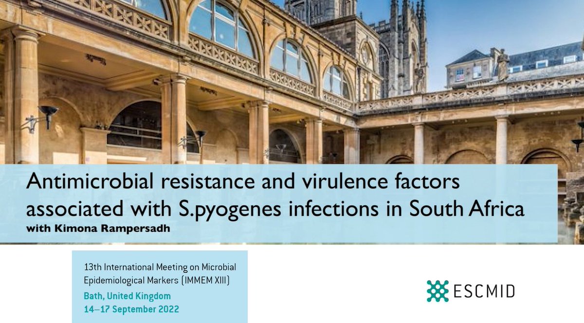 New video out for the #IMMEMXIII series. Check Kimona Rampersadh presenting his work on the antibiotic susceptibility profile of S.pyogenes isolated from invasive and non-invasive infections in low-resource settings. Video here: ow.ly/mw5H50Lef1B