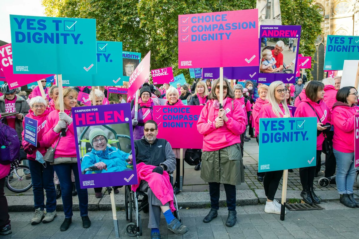 Some dying people are risking an agonising death by ending their lives at home, in secret. All because they are still denied the choice of an assisted death. We need a compassionate assisted dying law to protect dying people and their families. #YesToDignity