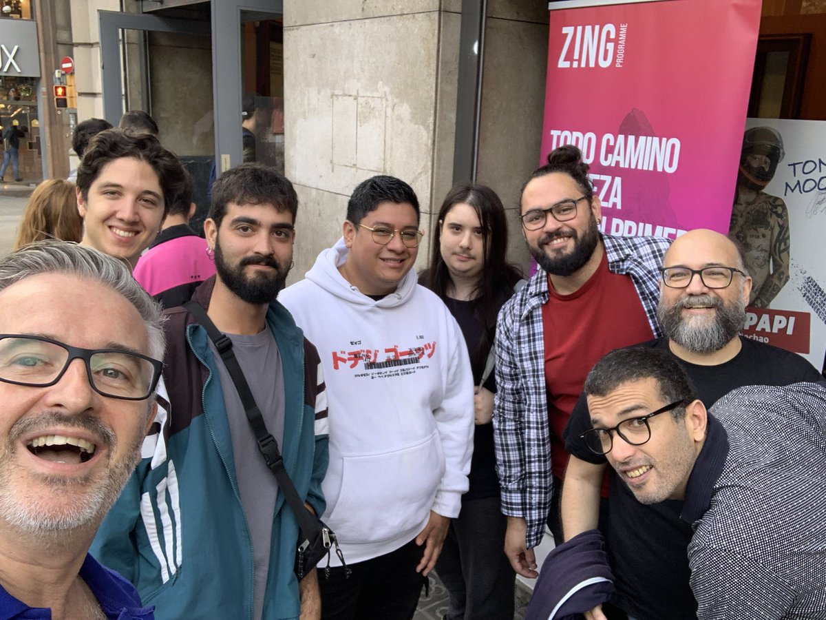 FactoriaF5's tweet photo. Zingers_F5 y Equipo_F5 emocionad@s de formar parte del gran evento #WelcomeZing2022 de #ZingProgramme organizado hoy en Barcelona y en toda España online. ¡¡Está a punto de empezar!! @nouscims #RompemoslosCodigos https://t.co/D4aDmVJyHq