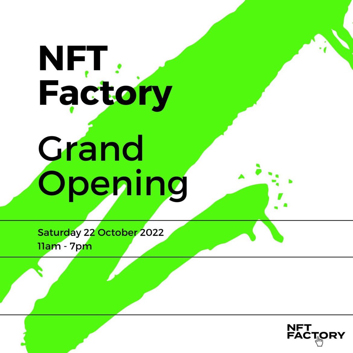 If you’re in Paris, come visit @NFTFactoryParis !! Today is the official opening, you don’t need tickets, just show up 🇫🇷 I’m very grateful to be one of the cofounders, with inspiring trailblazers @johnkarp @jmpailhon @borgetsebastien @LucJodet @BnoiitC @bilalelalamy ❤️