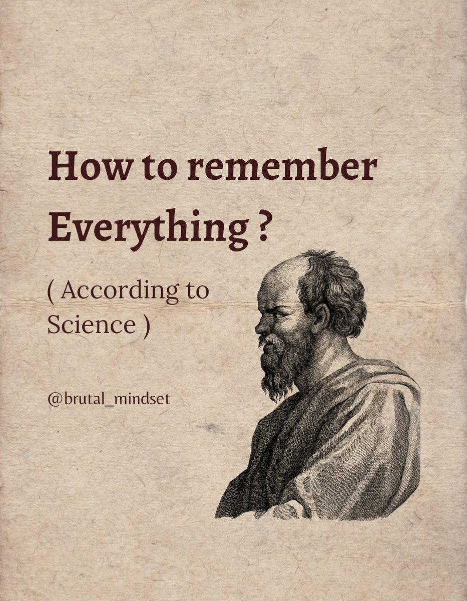 BrutalMindset's tweet photo. How to remember everything?

Thread | https://t.co/cI7X6Y9Tl8
