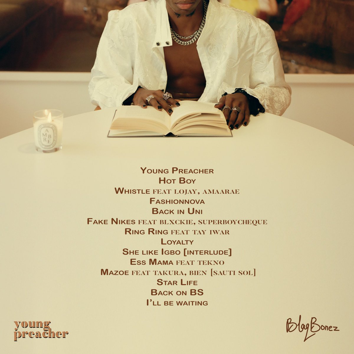 BlaqBonez's tweet photo. my ‘Young Preacher’ album out Friday, 28th October 🫶🏾

never been this unapologetic. it’s time ! https://t.co/UJFjGQ4zVL