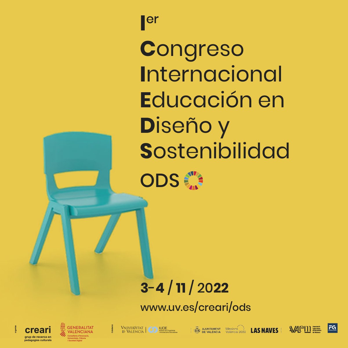 ¡Lleno total! hemos cubierto la inscripción, tenemos 40 comunicaciones aceptadas. Muchas gracias a todas las personas que se han inscrito al I Congreso Internacional Educación en Diseño y Sostenibilidad ODS, evento que celebraremos en <a href="/LasNaves/">@lasnaves</a>
uv.es/creari/ods/pro…