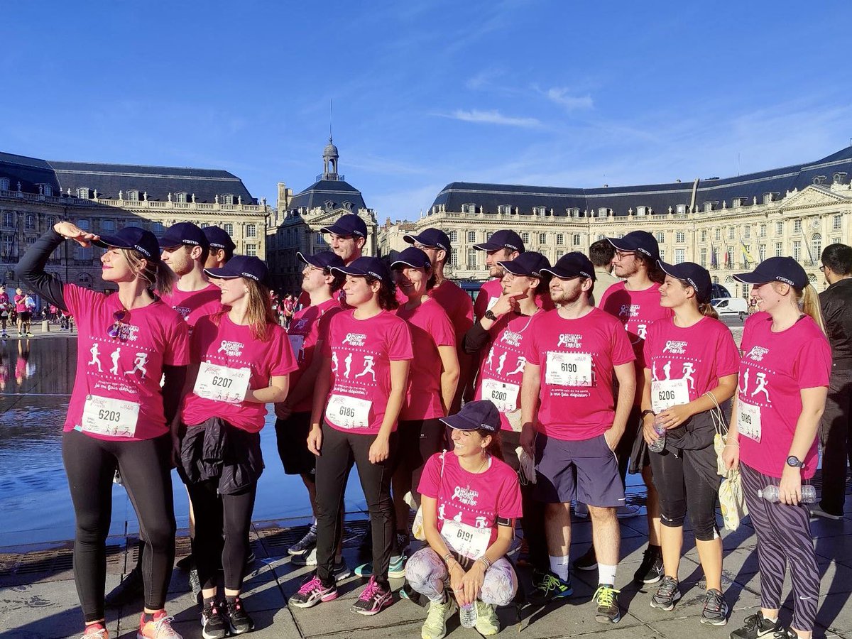 tehtris's tweet photo. La team @tehtris mobilisée pour #OctobreRose 🎀🌷💕aux 7kms de la Course au Ruban Rose 🎀 de @Bordeaux en soutien au dépistage et à la recherche contre le cancer du sein ! 

Fiers de sponsoriser nos équipes 🙏🏻. Bravo et merci à toutes et tous. 🤩
#cybersecurite https://t.co/Ae63SXvda0