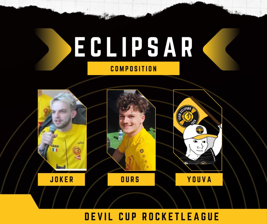 EclipsarTeam's tweet photo. | RESULTS #DEVILSCUP

Last night, our players won all three of their group matches. With 3 victories in 3 games, they finished top of their group. The rest is this afternoon. 🐝

The results :
Eclipsar 2 - 1 @HonaryS 
Eclipsar 2 - 0 @v7structure 
Eclipsar 2 - 0 @EsportDevils https://t.co/x55w8V6S3E