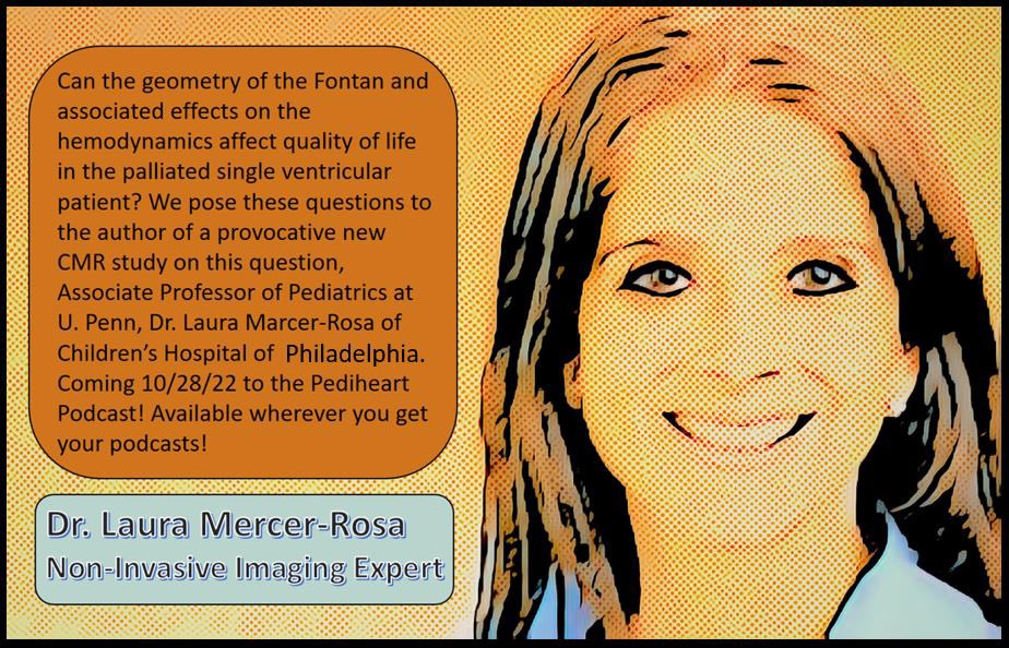 Coming 10/28/22 to the Pediheart podcast - @LauraMercerRosa shares her insights into the Fontan! @MountSinaiPeds @MountSinaiHeart @MountSinaiCHC @HeartCare4Kids #cardioed #CardioTwitter #medtwitter @CHD_education @cchaforlife @MLH_CHD @LifeWithCHD