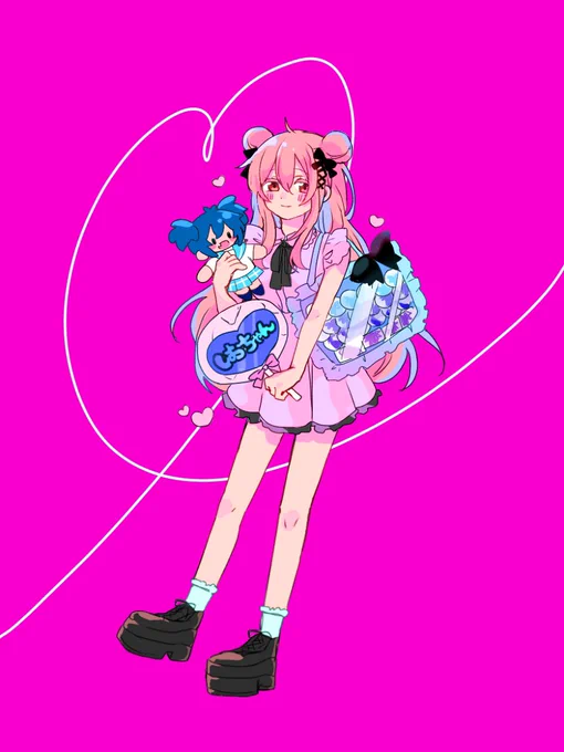 さとちゃん! #あなたのぴんく色の作品を見せてください 