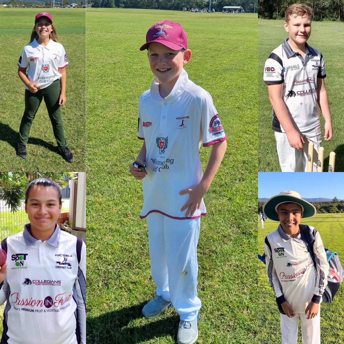 Today’s Outback Little Joeys
Molly Venables (W’gong U/11) 6 runs in 1st game
Charlie Macauley (W’gong U/11) wicket in 1st game
Cooper Lee (Port U/13B) 4/8
Amelia Valdez (Port U/15B) 4/4
Christian Nagy (Port U/13B) 5 wkts in 2 games
Congratulations Kids
#cricketillawarra
￼
 ◦