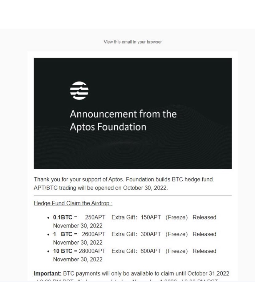 thecryptobobo's tweet photo. เตือน การล่า Airdrop อย่าโลภเด็ดขาด
มีคนใน คอมมู เจอ email spam ส่งมาแบบนี้

เชื่อม wallet คือเงินหาย ❌
โอนไปคือเงินหาย ❌ https://t.co/ju0zAa9PNV