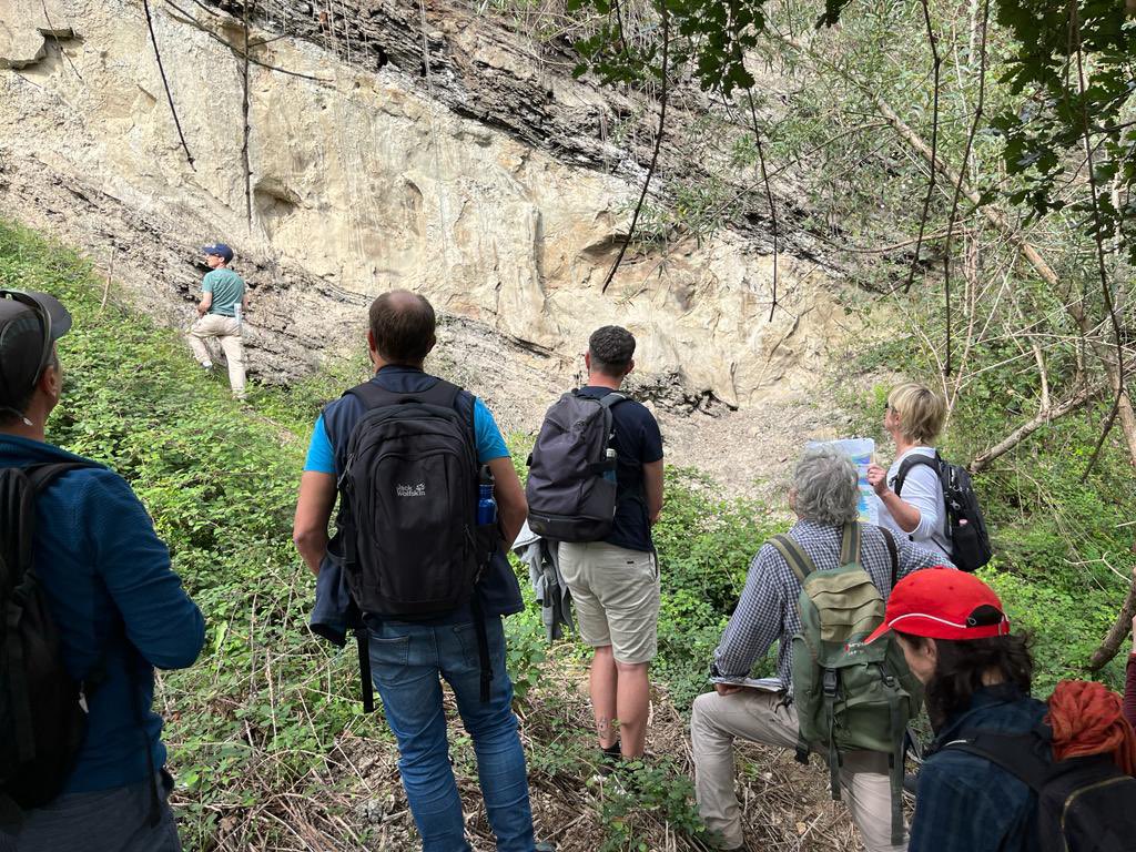 CgtUnisi's tweet photo. 🏞 Yesterday second and last #IODP #Exp385 Excursion after the meeting held at the CGT of the @unisiena.
🥾 The Pliocene-Pleistocene basin fill deposits of the Upper #Valdarno Basin and the pre-basin bedrock succession of the Tuscan Nappe.
👋🏼 Greetings from #Tuscany! https://t.co/Nkl7TeqQuF