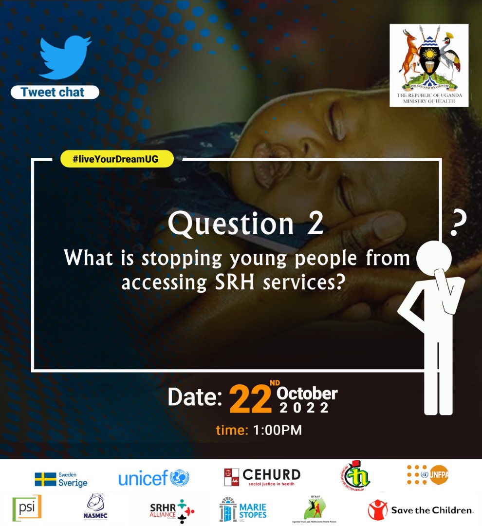 NaguruC's tweet photo. Government &amp; private institutions have, without a doubt, made an effort to avail, deliver, and/or create awareness for sexual &amp; reproductive health services &amp; information, however, young people still face challenges accessing these services.

Why?
#SafeMotherhoodUG22
#NTIHCLive https://t.co/Vkou90LmhE