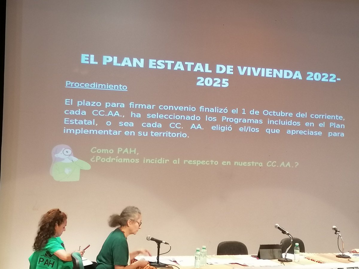 Exposición sobre todas las ayudas del alquiler a cargo de nuestra comisión de alquileres.
#XXXIEstatalPAH