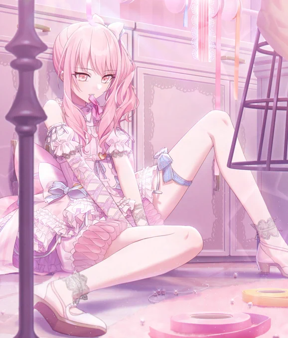 1枚目だけオリジナル #あなたのぴんく色の作品を見せてください 