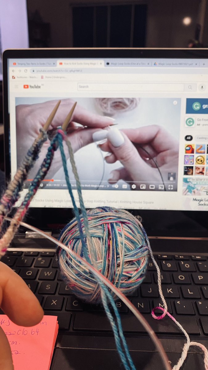 tinahandknits's tweet photo. Learning a new way to make socks for a special gift ๐
Yarn is ferris wheel from
hodgepodgeskeins
#tinaknits #knitting #๐งถ #createandslay
#handmade #knitknitknit #aussieknitters #knitdesign #indieyarn #nevernotknitting #diy #๐ค #togetherweknit #onmyneedles #knitwear #๐ก https://t.co/xwqYOApDJo