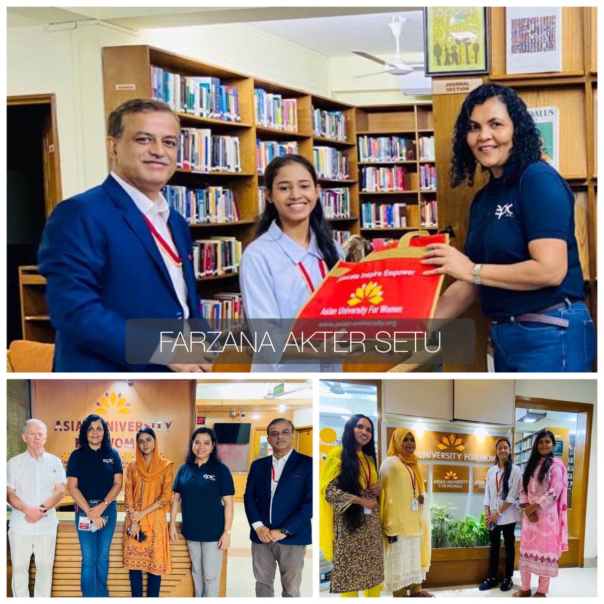 epicgroupglobal's tweet photo. Here is our fifth associate, Farzana Akter Setu, who will be going for a five-year undergraduate program at Asian University for Women through our “Pathway to Promise” initiative. https://t.co/heJNcYoOWf