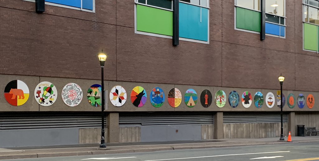 stymest_tracy's tweet photo. Beautiful Indigenous murals for all our guests to enjoy while dining ….thank you #tempo #halifax #INDIGENOUS  #art https://t.co/zkyuquFZAE