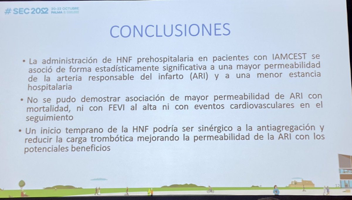 LPernasett's tweet photo. #heparina pre-hospitalaria si o no? Personalmente, muy a favor. Que pensáis ? #SCACEST #STEMI Dra. Remis. @SonEspases #SEC22 @shci_sec https://t.co/lpX6XM2a7p