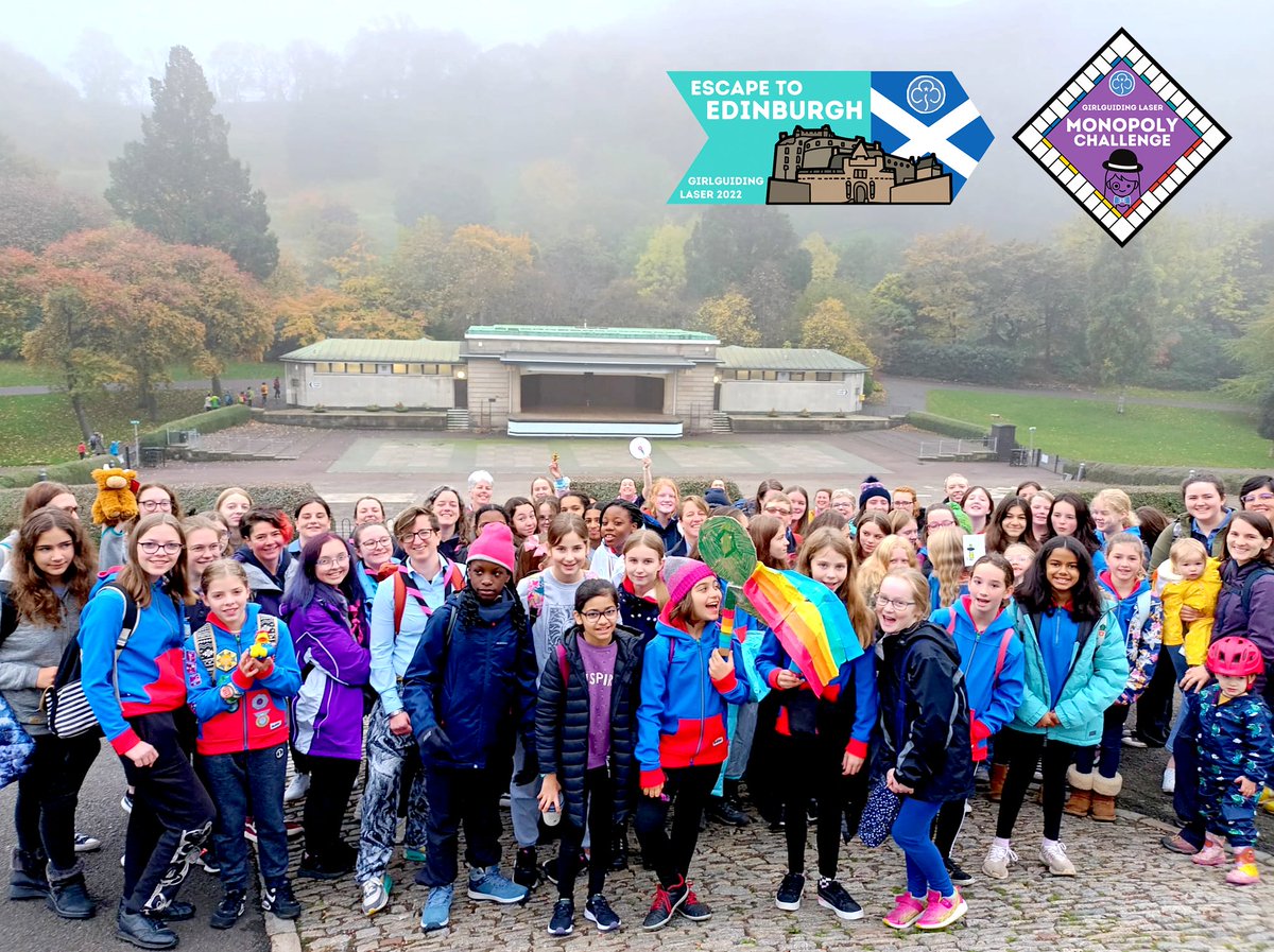 🎉 And we're off for a day of challenges, team building, exploring and adventures 😃 #LaSERMonopoly #EscapeToEdinburgh