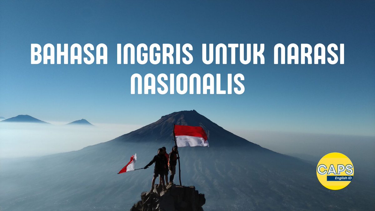 EnglishcapsID's tweet photo. Belajar bahasa inggris lebih kurangnya memberikan opportunity untuk sukses, such as getting a job, studying abroad or even joining international program.

Namun, mungkin kita lupa satu hal tentang esensi belajar bahasa inggris itu sendiri https://t.co/jg8ZtFcVTX