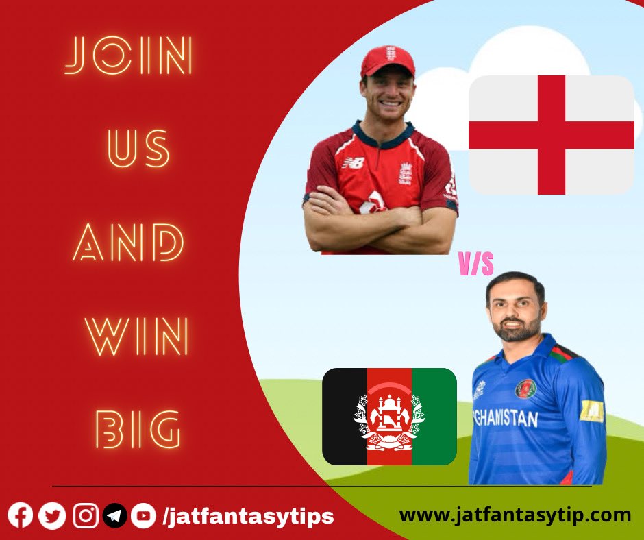 jatfantasytips's tweet photo. 14th Match World Cup 
England 🆚 Afghanistan
Final Team 4 all Platforms. https://t.co/pkSoHn5TUb https://t.co/h01146Ec8n