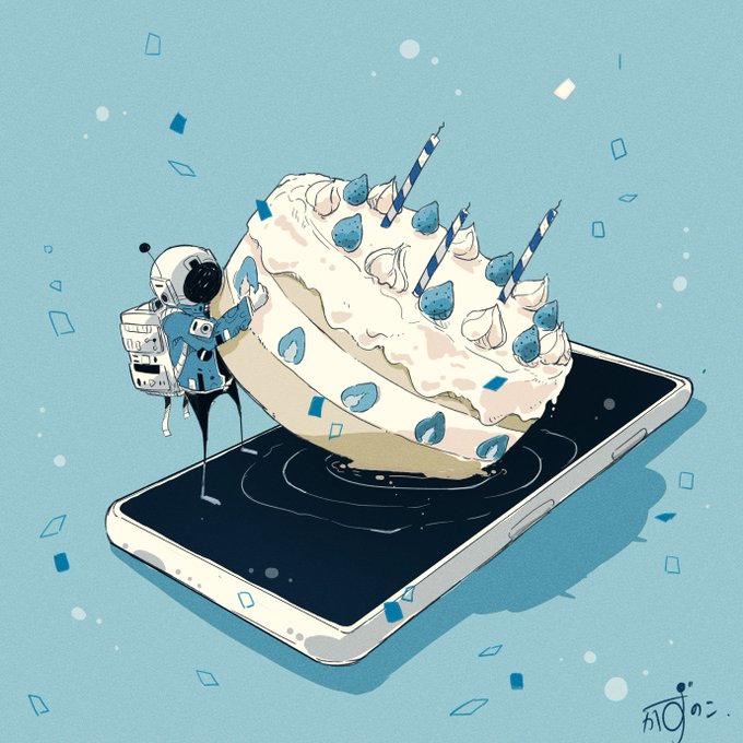 「バースデーケーキ 紙吹雪」のTwitter画像/イラスト(新着)｜3ページ目